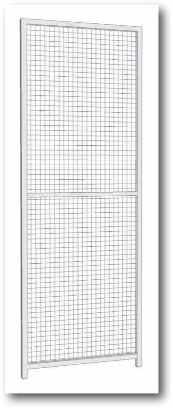Narrow Panel. 0.65m wide x 1.8m high (approx. 2ft wide x 6ft high). We dont sell many of these but they can be useful in certain circumstances depending on your site. For example if you wanted to make a 6ft side you could attach one to our standard 4ft panel. Sturdy construction using 25x25mm box section framing covered with 50x50x3mm weldmesh. Hot dip galvanised for lifetime rust protection. Bottom of panels are raised off the ground to stop bacterial growth and to ease cleaning.  Can be easily erected with no special tools or skills required. Bolts included.